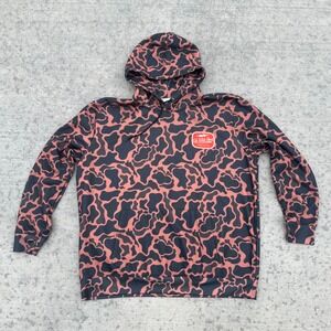 CboysTV Life Wide Open Hoodie Mens 2XL Black Clay Camo Pullover Sweatshirt